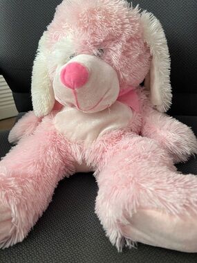 Plush Pink Bunny Stuffed Animal - Soft Floppy Ears